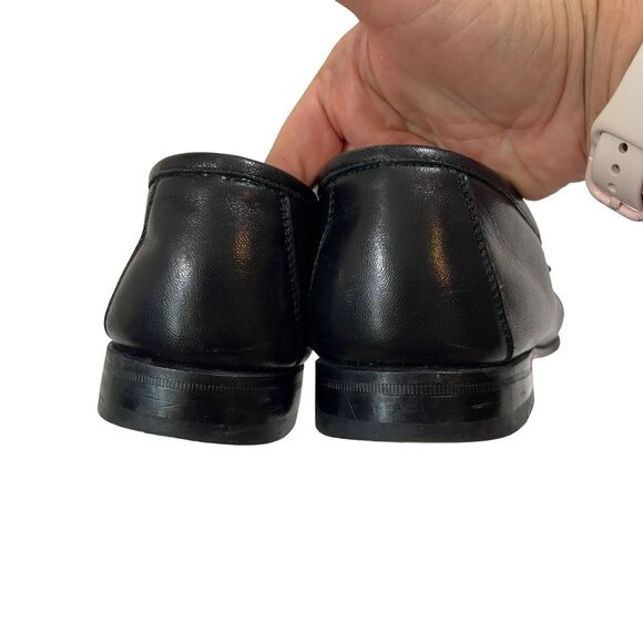 40% off! Allen Edmonds shoes men's 9 black leather Urbino tassel loafers slip on - Picture 5 of 13